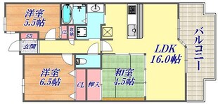 ライオンズ新神戸山の手レジデンスの物件間取画像